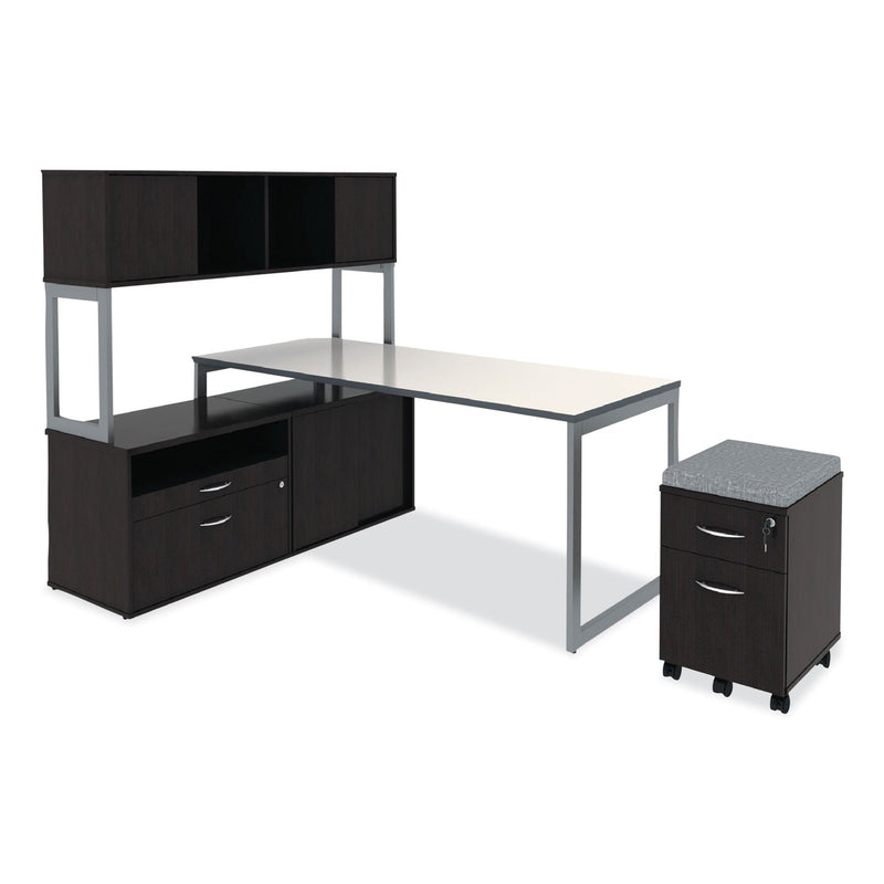 Alera Open Office Low Storage Cab Cred, 29.5w x 19.13d x 22.88h, Espresso