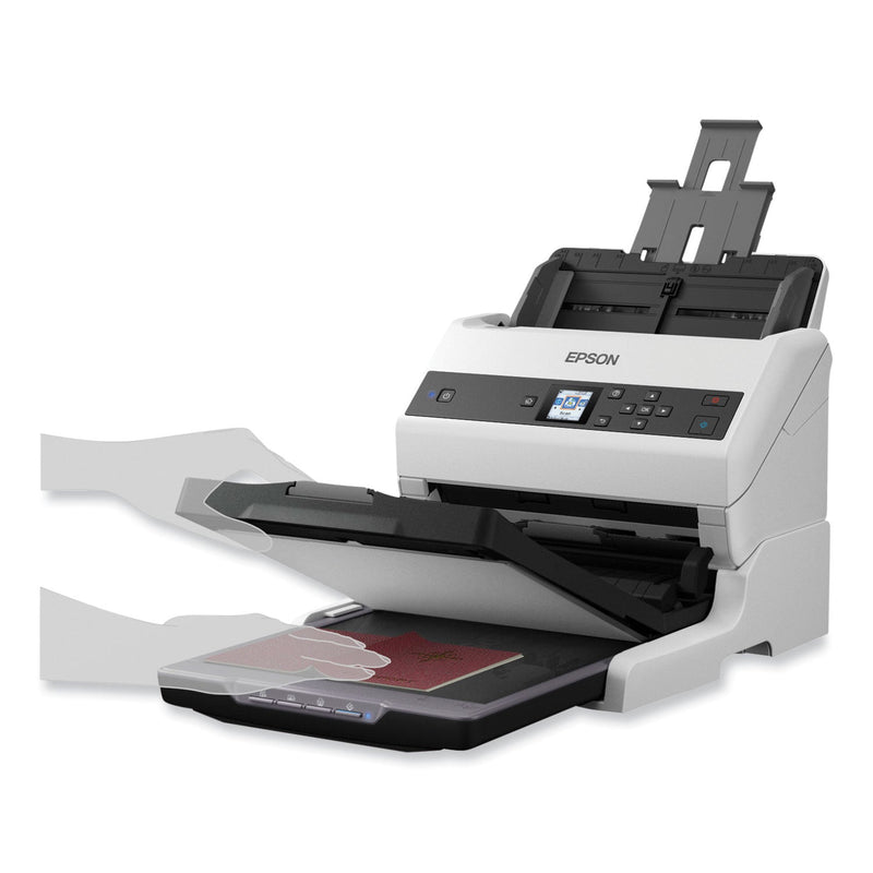 Epson DS-870 Color Workgroup Document Scanner, 600 dpi Optical Resolution, 100-Sheet Duplex Auto Document Feeder