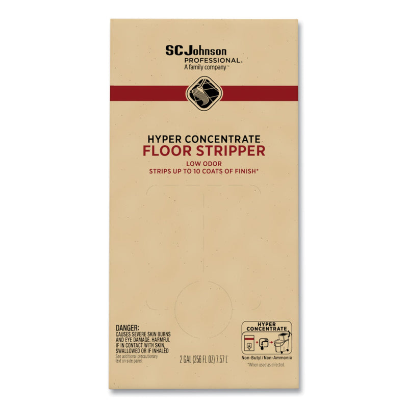 SC Johnson Professional Hyper Concentrate Floor Stripper, Low Odor, 2 gal Bag-in-Box