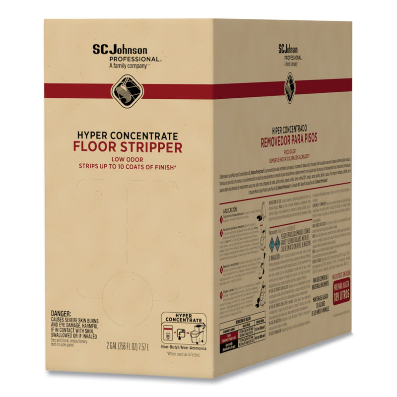SC Johnson Professional Hyper Concentrate Floor Stripper, Low Odor, 2 gal Bag-in-Box