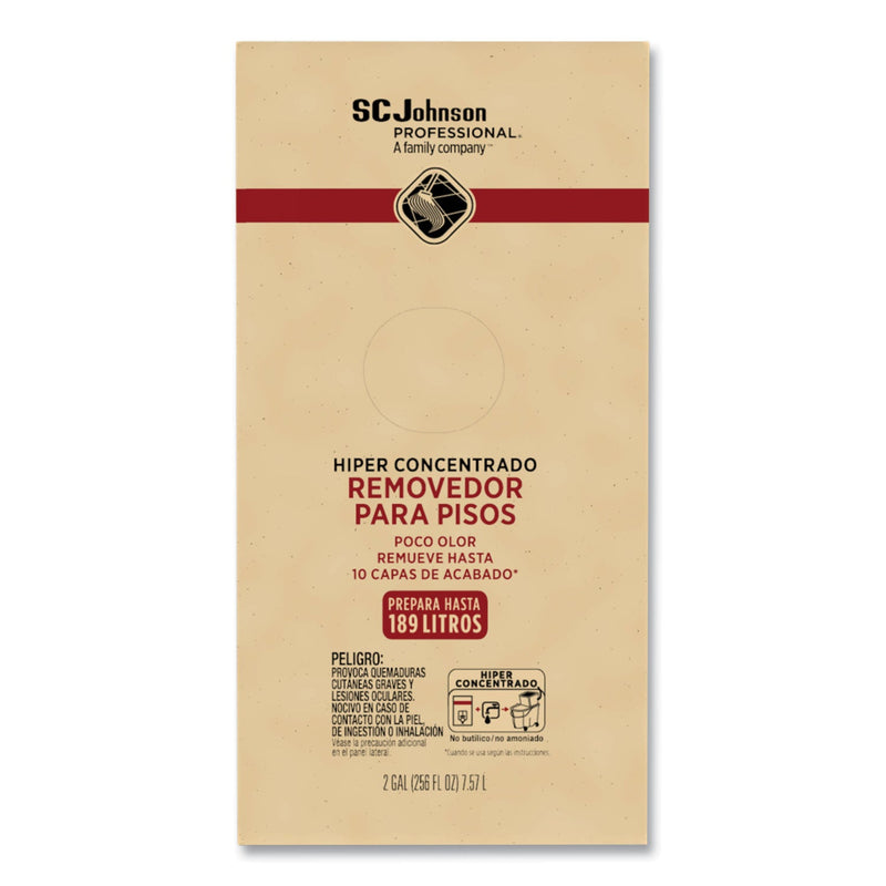 SC Johnson Professional Hyper Concentrate Floor Stripper, Low Odor, 2 gal Bag-in-Box
