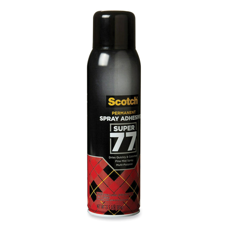 Scotch Super 77 Multipurpose Spray Adhesive, 13.57 oz, Dries Clear