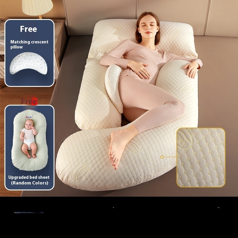 Maternity Pillow – Waist Support Side-Sleeping Cushion for Pregnancy Comfort