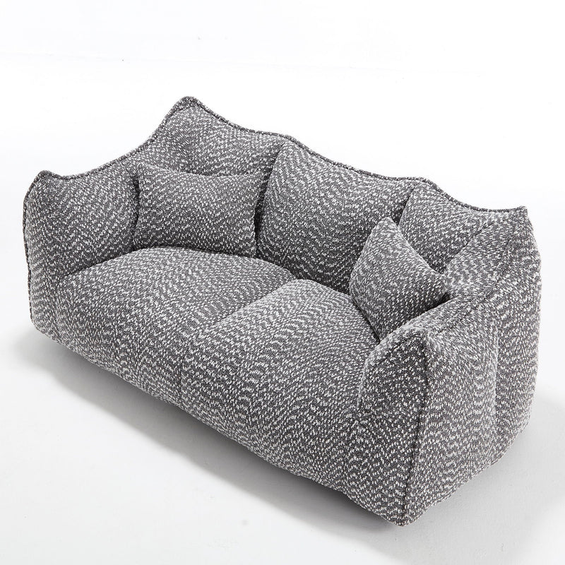 Comfortable Dual Beanbag Chair With High Resilience Foam Core For 2 People