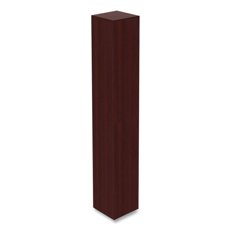 Alera Valencia Series Narrow Profile Bookcase, Six-Shelf, 11.81w x 11.81d x 71.73h, Mahogany