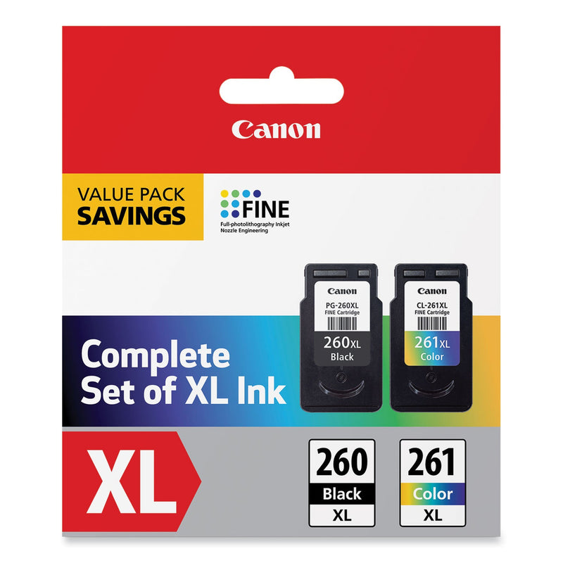 Canon 3706C005 (CL-261XL/PG-260XL) High-Yield Ink, Black/Color