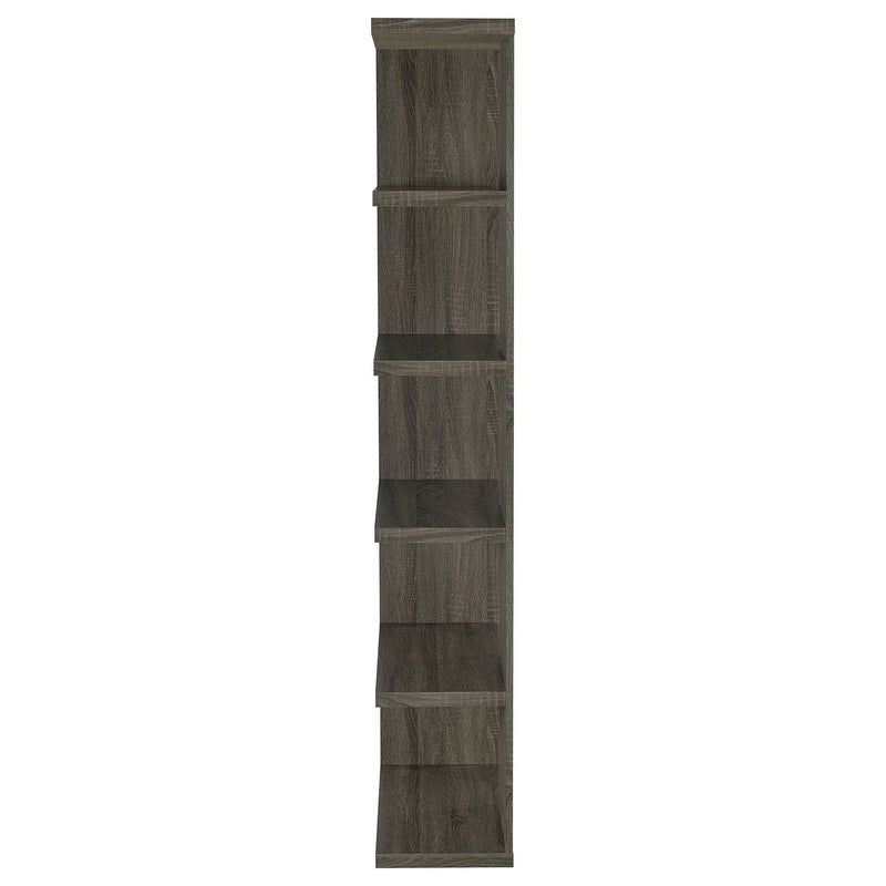 Harrison 71-inch 5-shelf Bookshelf Weathered Grey