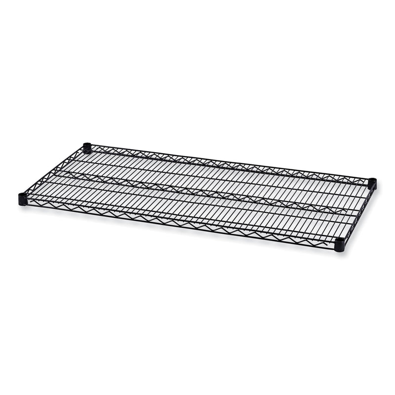 Alera Industrial Wire Shelving Extra Wire Shelves, 48w x 24d, Black, 2 Shelves/Carton