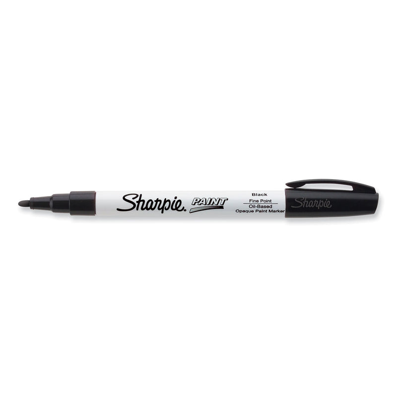 Sharpie Permanent Paint Marker, Fine Bullet Tip, Black