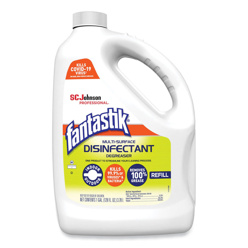 Fantastik Multi-Surface Disinfectant Degreaser, Pleasant Scent, 1 Gallon Bottle