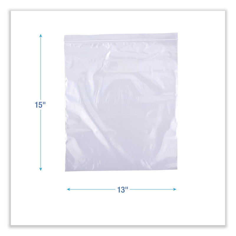 Boardwalk Reclosable Food Storage Bags, 2 gal, 1.75 mil, 13" x 15", Clear, 100/Box