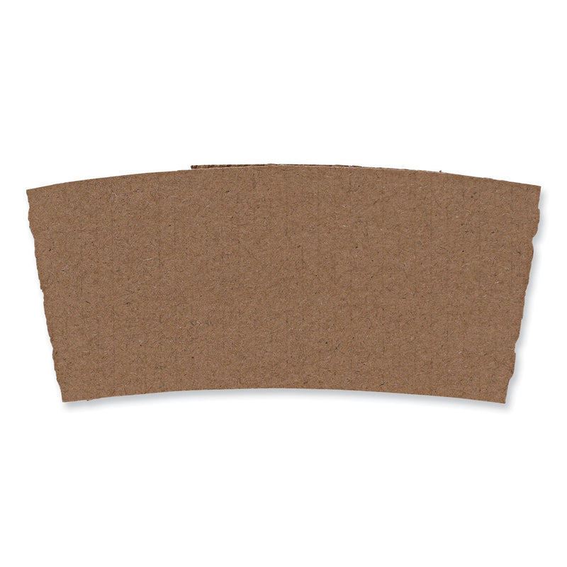 Boardwalk Cup Sleeves, Fits 10 oz to 20 oz Hot Cups, Kraft, 1,200/Carton