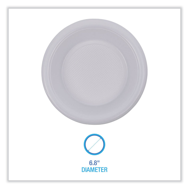 Boardwalk Hi-Impact Plastic Dinnerware, Bowl, 10 to 12 oz, White, 1,000/Carton