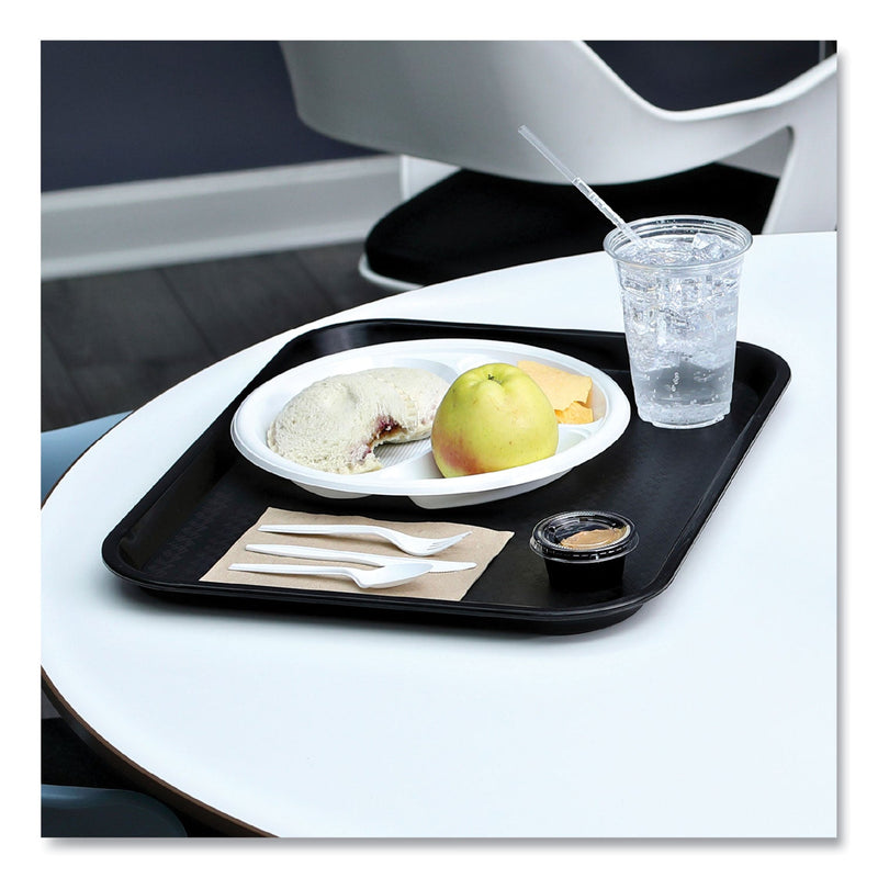 Boardwalk Four-Piece Cutlery Kit, Fork/Knife/Napkin/Teaspoon, Heavyweight, White, 250/Carton