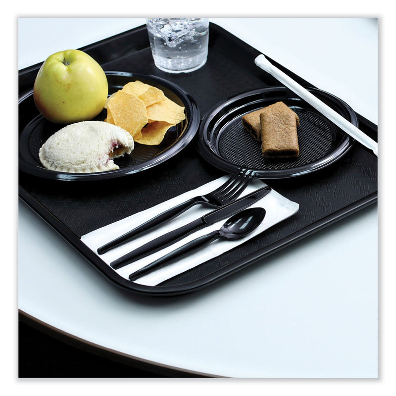 Boardwalk Heavyweight Wrapped Polystyrene Cutlery, Fork, Black, 1,000/Carton