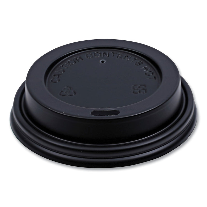 Boardwalk Hot Cup Lids, Fits 8 oz Hot Cups, Black, 1,000/Carton