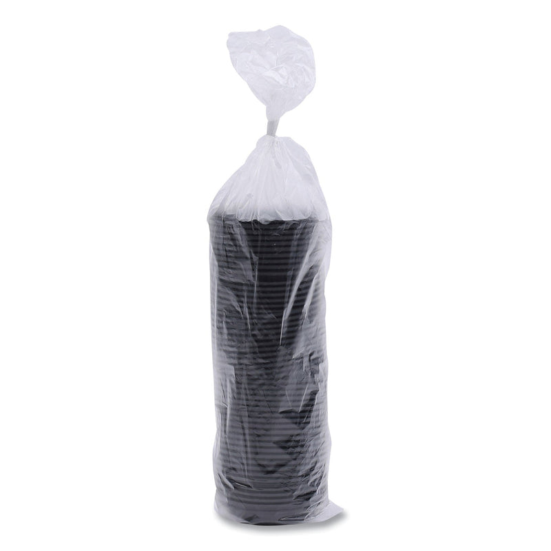 Boardwalk Hot Cup Lids, Fits 8 oz Hot Cups, Black, 1,000/Carton