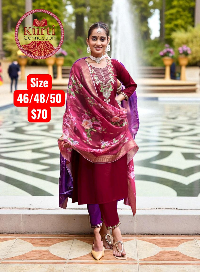 Malhar : Plus size Kurti sets Size 48