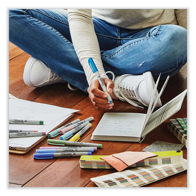 Sharpie Mystic Gems Markers, Ultra-Fine Needle Tip, Assorted, 24/Pack