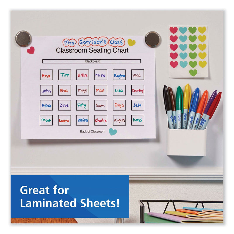 EXPO Vis-a-Vis Wet Erase Marker, Fine Bullet Tip, Black, 36/Pack