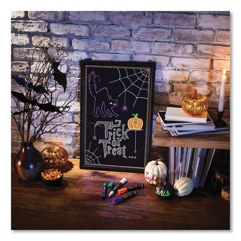 Sharpie Wet-Erase Chalk Marker, Medium Bullet Tip, White, 2/Pack