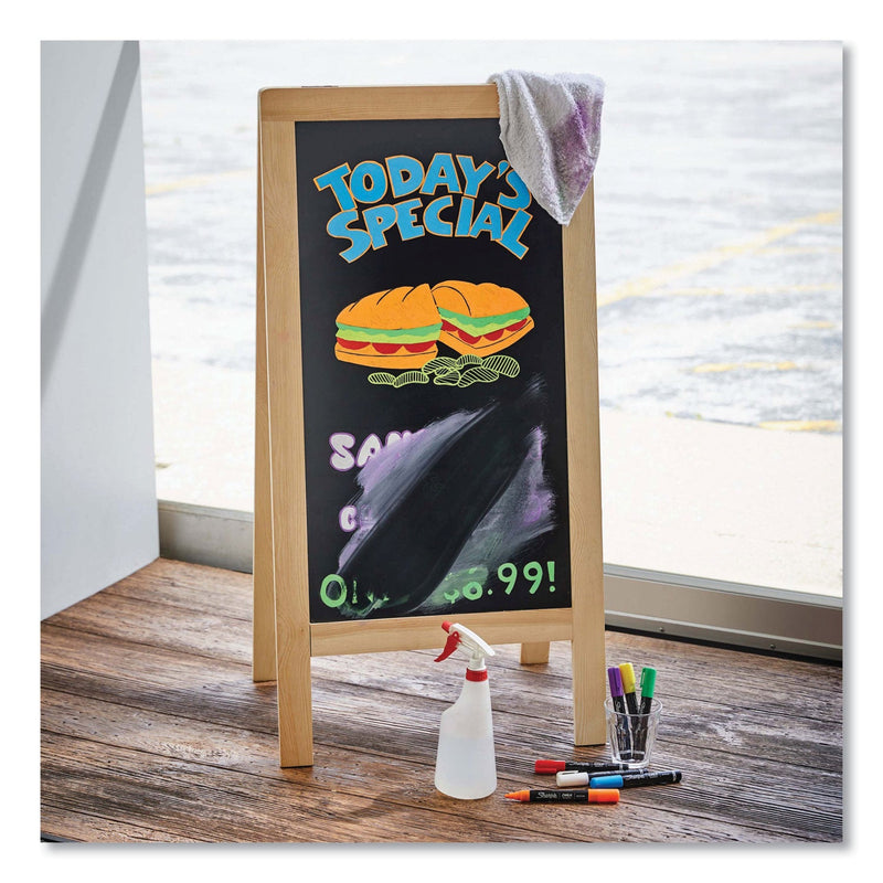 Sharpie Wet-Erase Chalk Marker, Medium Bullet Tip, White, 2/Pack