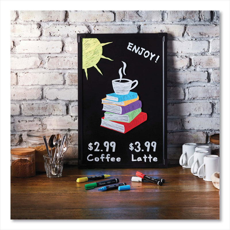 Sharpie Wet-Erase Chalk Marker, Medium Bullet Tip, White, 2/Pack