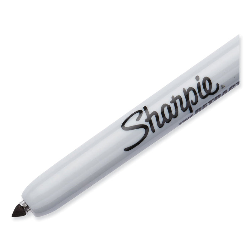 Sharpie Retractable Permanent Marker Value Pack, Fine Bullet Tip, Black, 36/Pack