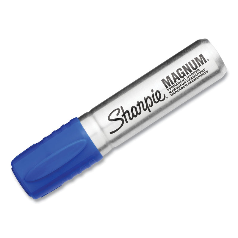 Sharpie Magnum Permanent Marker, Broad Chisel Tip, Blue - Single