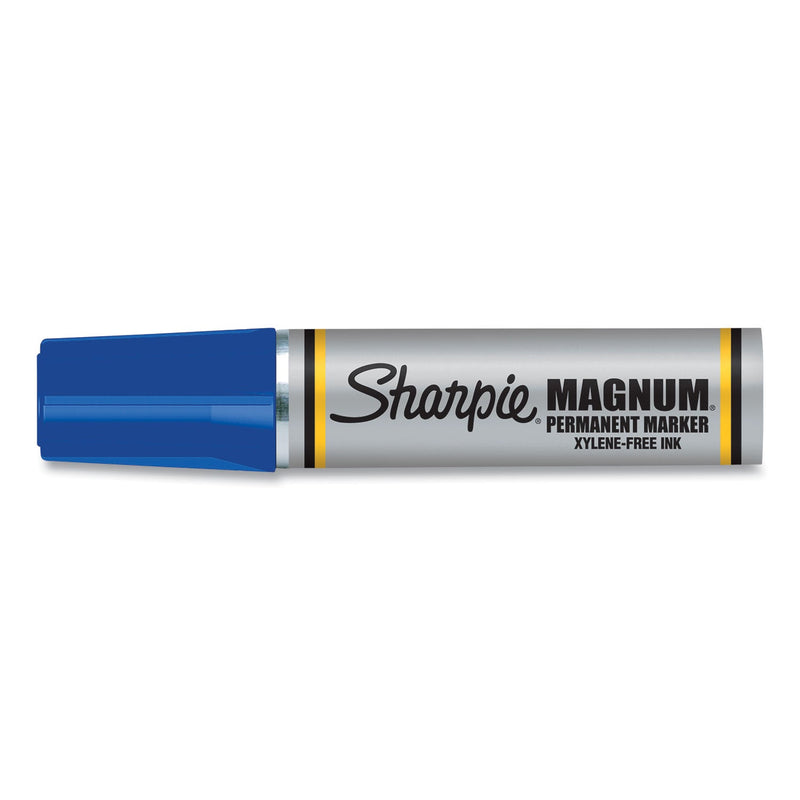 Sharpie Magnum Permanent Marker, Broad Chisel Tip, Blue - Single