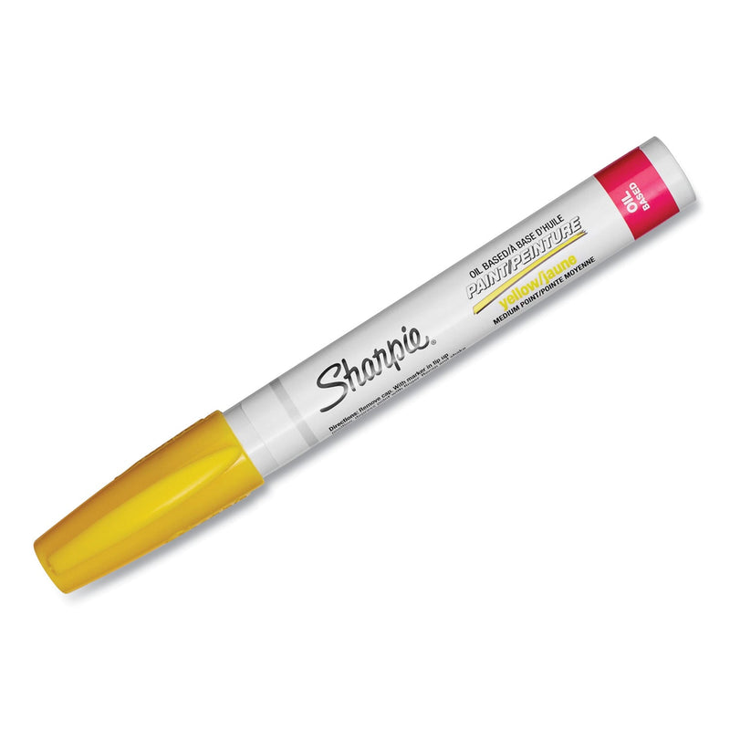 Sharpie Permanent Paint Marker, Medium Bullet Tip, Yellow
