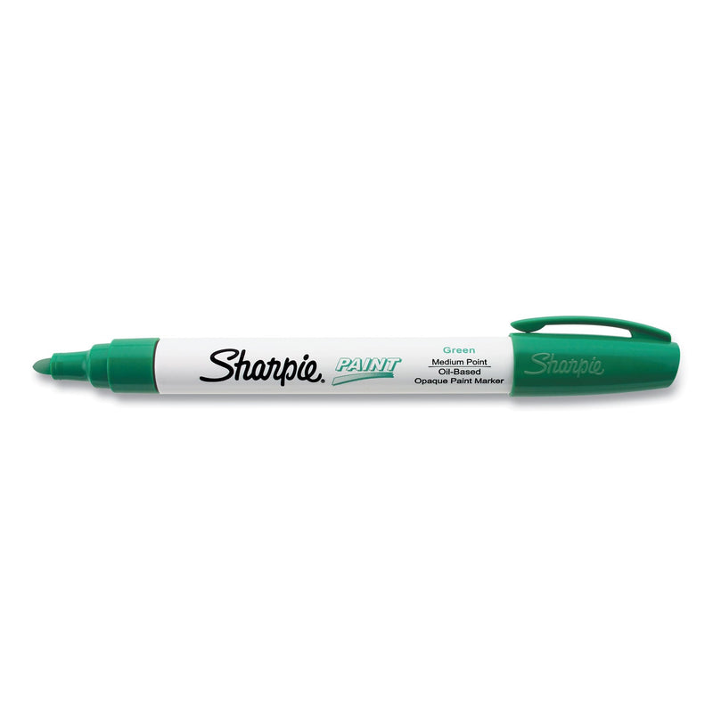 Sharpie Permanent Paint Marker, Medium Bullet Tip, Green
