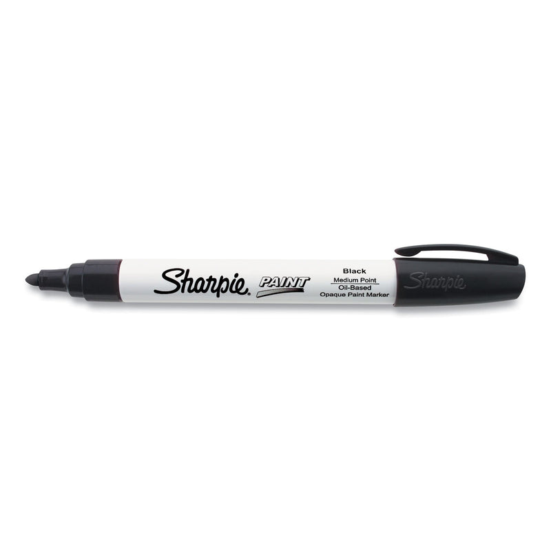 Sharpie Permanent Paint Marker, Medium Bullet Tip, Black