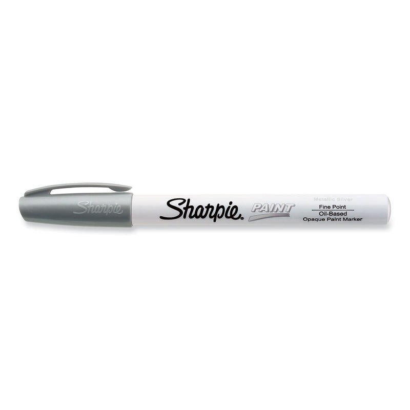 Sharpie Permanent Paint Marker, Fine Bullet Tip, Silver