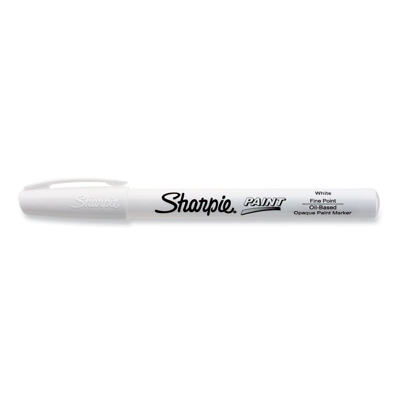 Sharpie Permanent Paint Marker, Fine Bullet Tip, White