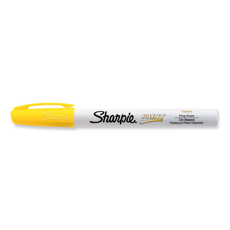 Sharpie Permanent Paint Marker, Fine Bullet Tip, Yellow