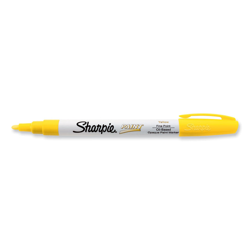 Sharpie Permanent Paint Marker, Fine Bullet Tip, Yellow