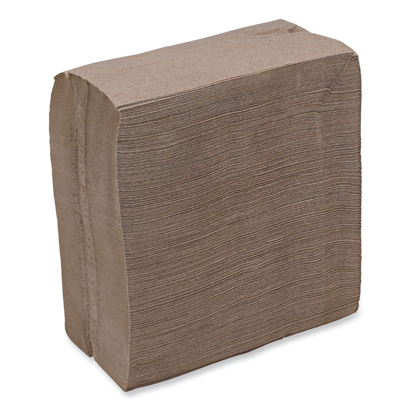 Boardwalk Tall Fold Dispenser Napkins, 1-Ply, 13 x 6, Kraft, 500/Pack, 20 Packs/Carton