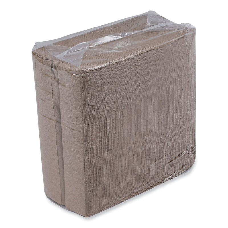 Boardwalk Tall Fold Dispenser Napkins, 1-Ply, 13 x 6, Kraft, 500/Pack, 20 Packs/Carton