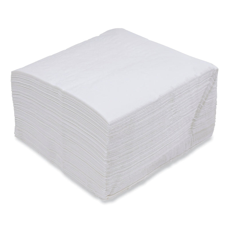 Boardwalk Dinner Napkin, 1-Ply, 17 x 17, White, 250/Pack, 12 Packs/Carton