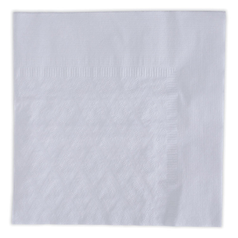 Boardwalk Dinner Napkin, 1-Ply, 17 x 17, White, 250/Pack, 12 Packs/Carton