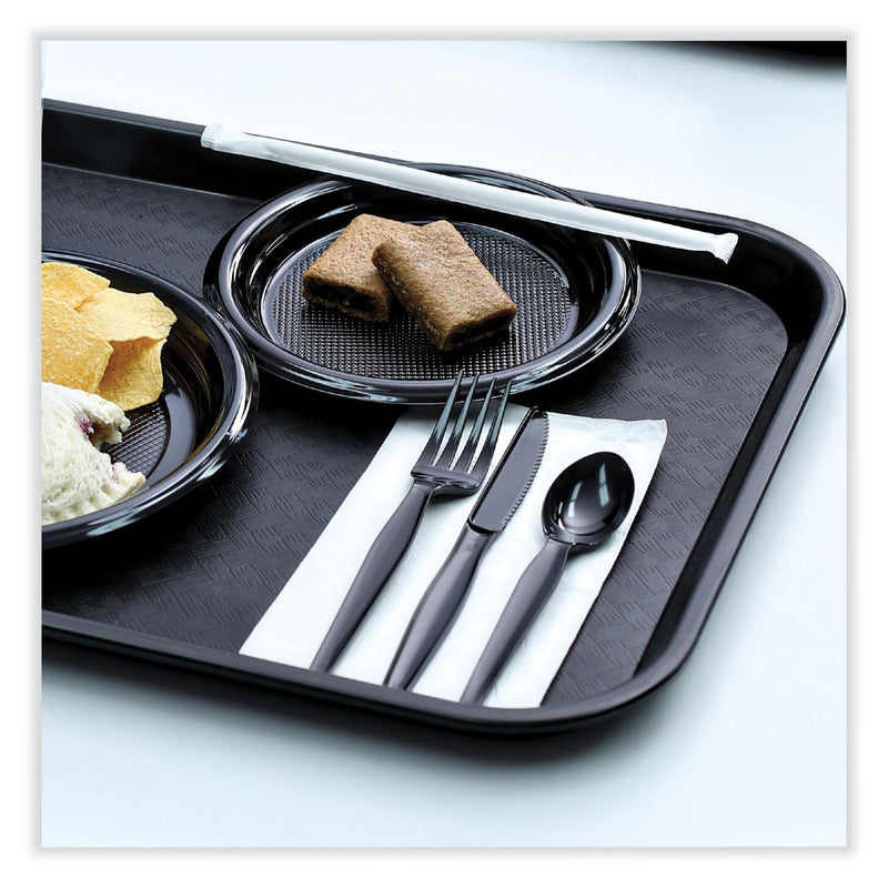 Boardwalk Heavyweight Wrapped Polystyrene Cutlery, Knife, Black, 1,000/Carton