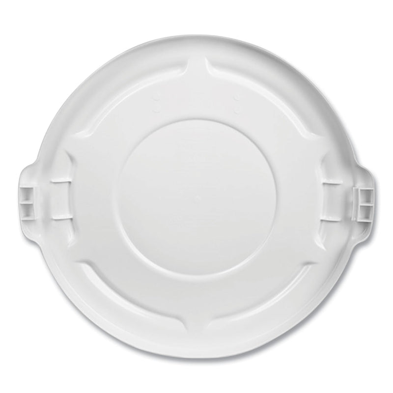 Rubbermaid Round Flat Top Lid, for 32 gal Round BRUTE Containers, 22.25" Diameter, Blue