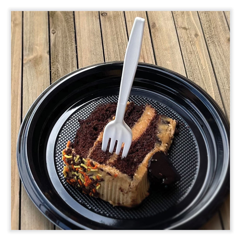 Boardwalk Heavyweight Polypropylene Cutlery, Fork, White, 1000/Carton