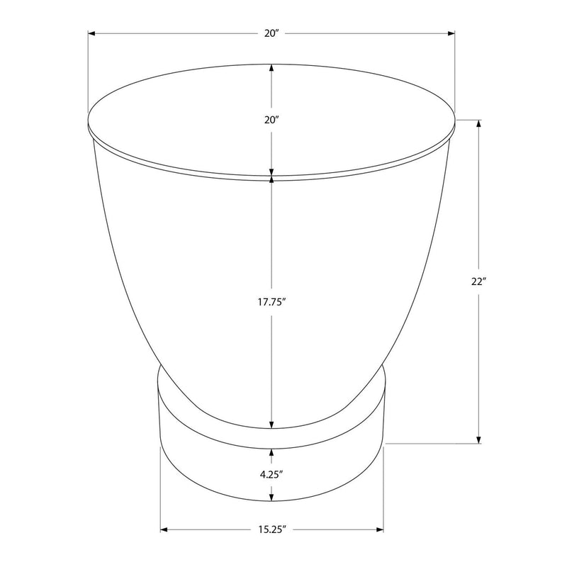 Drum Accent Side Table, Contemporary & Modern Design