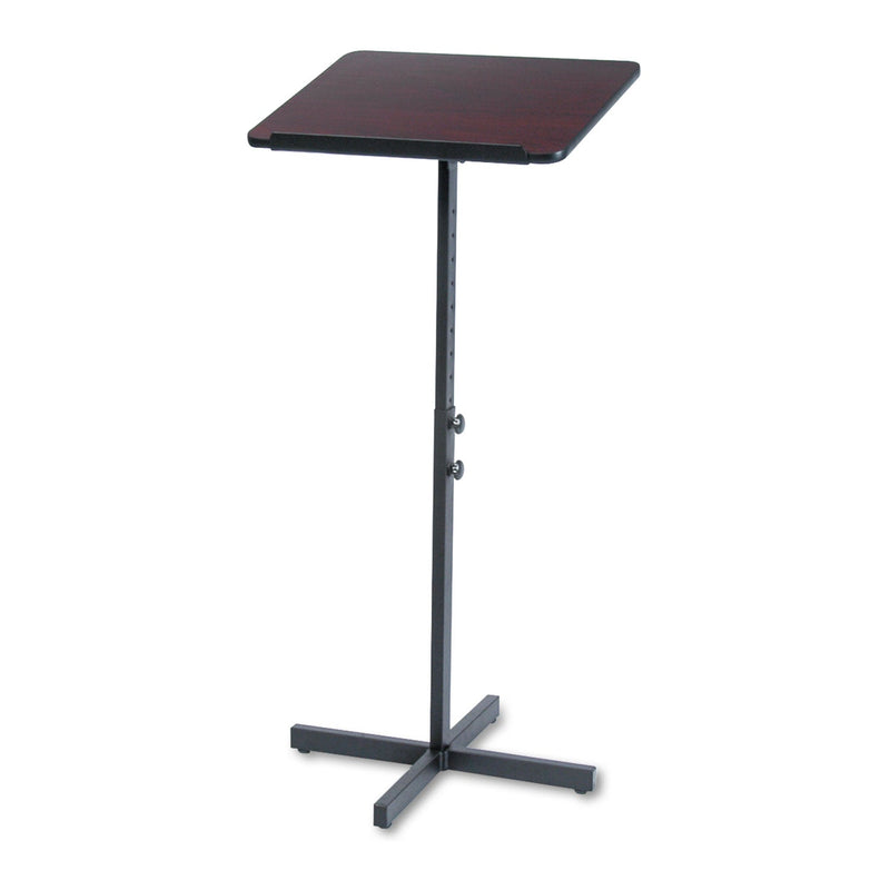 Safco Adjustable Speaker Stand, 21 x 21 x 29.5 to 46, Mahogany/Black