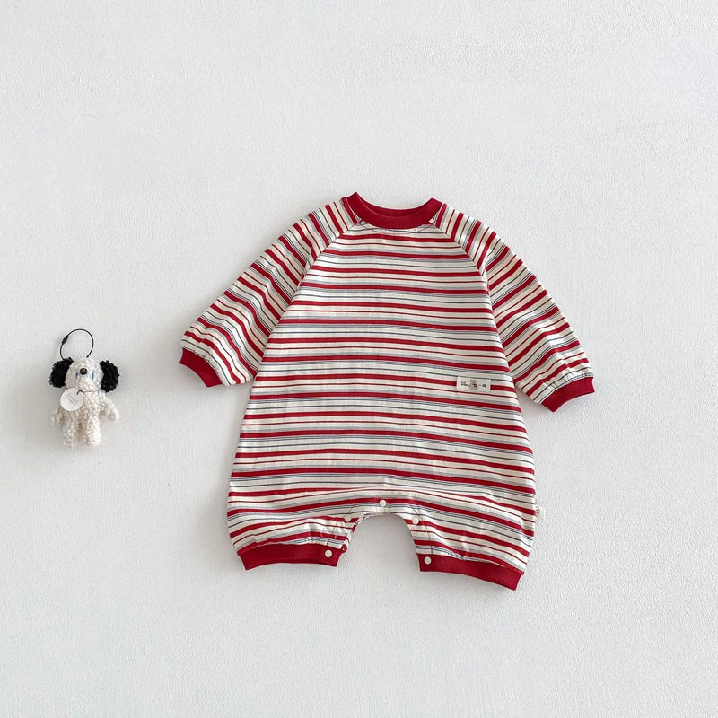 Cross-border Instagram Newborn Baby Boy Summer Striped Style