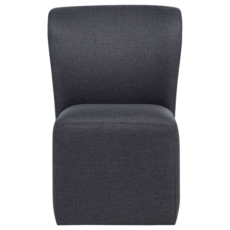 Jaelynn Upholstered Parsons Dining Side Chair Charcoal (Set of 2)