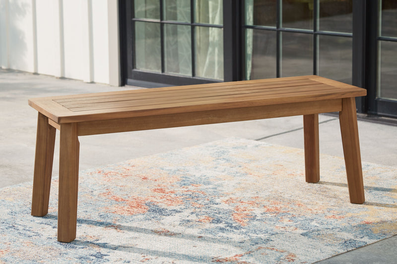 Janiyah - Bench - Light Brown