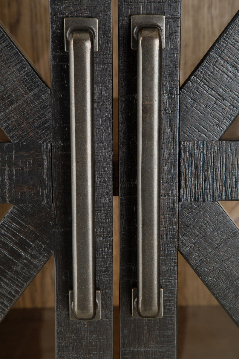 Christop - Accent Cabinet - Black / Brown